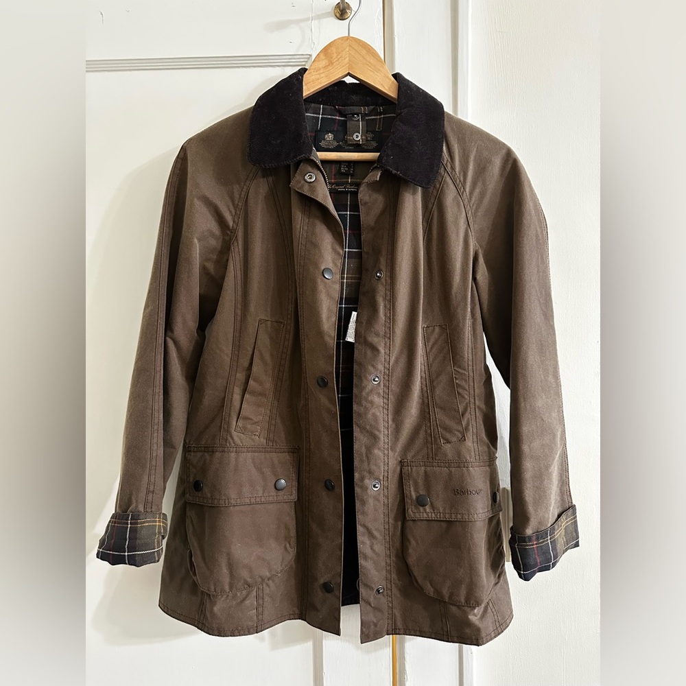Barbour Beadnell Waxed Jacket. Orvis exclusive color.